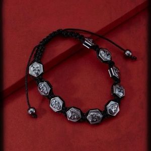 💀 Awesome Gun Black Metallic Adjustable Bracelet 💀